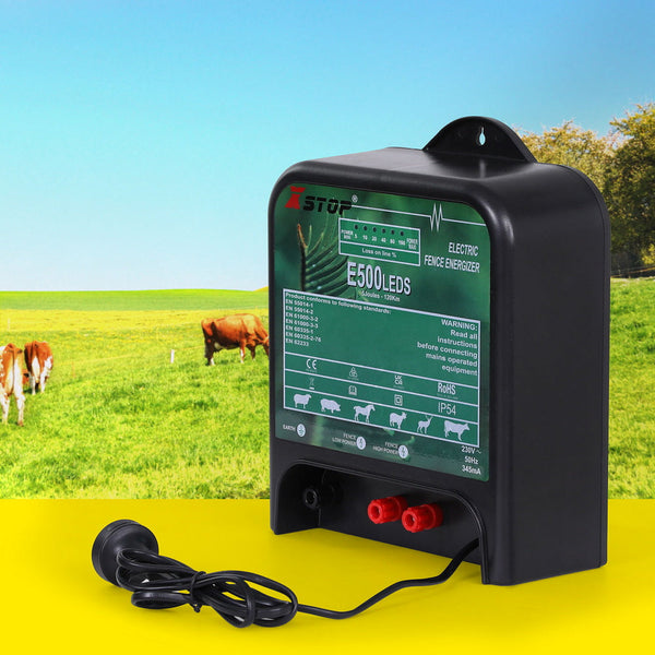 Xstop Electric Fence Energiser 5J 220 240V 120Km Electric Fencing
