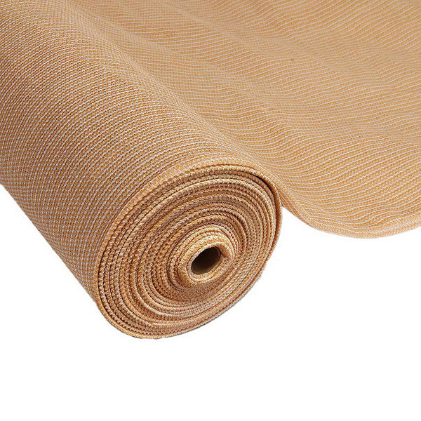 Instahut 50% Shade Cloth 1.83X50m Shadecloth Sail Heavy Duty Beige Shade Sails