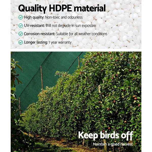 Instahut 90% Shade Cloth 3.66X20m Shadecloth Sail Heavy Duty Green Shade Sails