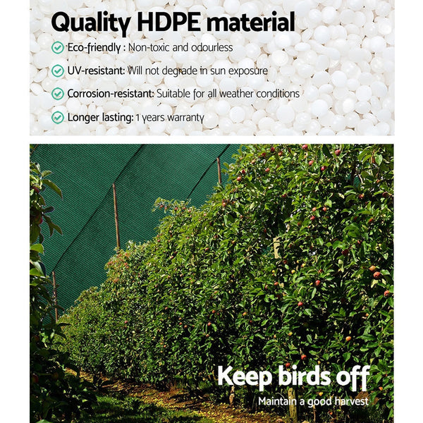 Instahut 90% Shade Cloth 3.66X20m Shadecloth Sail Heavy Duty Green Shade Sails