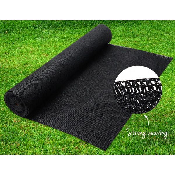 Instahut 70% Shade Cloth 3.66X30m Shade Cloth Sail Heavy Duty Shadecloth Garden Mesh Roll Bk Shade Sails