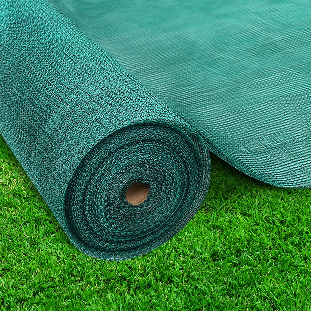Instahut 30% Shade Cloth 3.66X30m Shadecloth Wide Heavy Duty Green Shade Sails