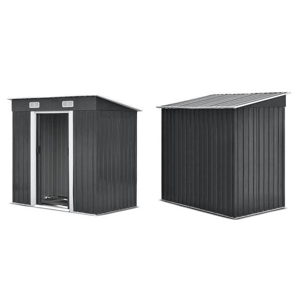 Giantz Garden Shed 1.94X1.21M W/Metal Base Sheds Outdoor Storage Tool Steel House Sliding Door Storage Units
