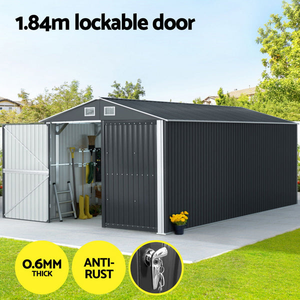 Giantz Garden Shed Sheds Outdoor Storage 3X5.38M Tool Workshop House Shelter Storage Units