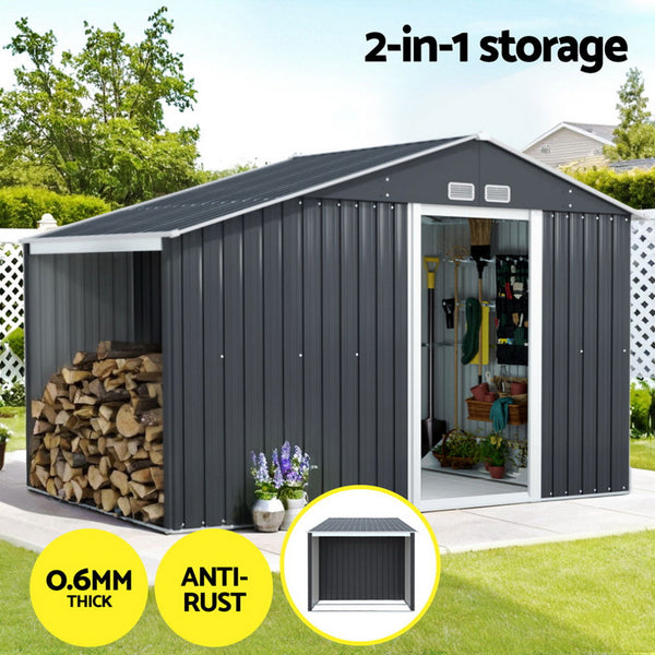 Giantz Garden Shed 3.22X1.96M Outdoor Storage Tool Workshop House Shelter Storage Units