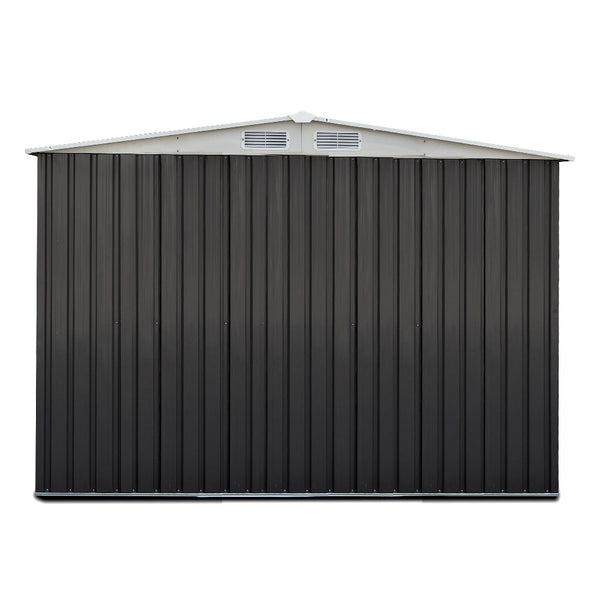 Giantz Garden Shed 2.58X2.07M W/Metal Base Sheds Outdoor Storage Double Door Tool Storage Units