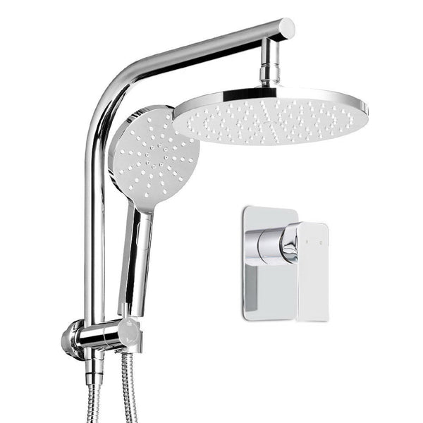 Cefito 9'' Rain Shower Head Set Handheld Round High Pressure Mixer Tap Chrome Shower Heads & Combos