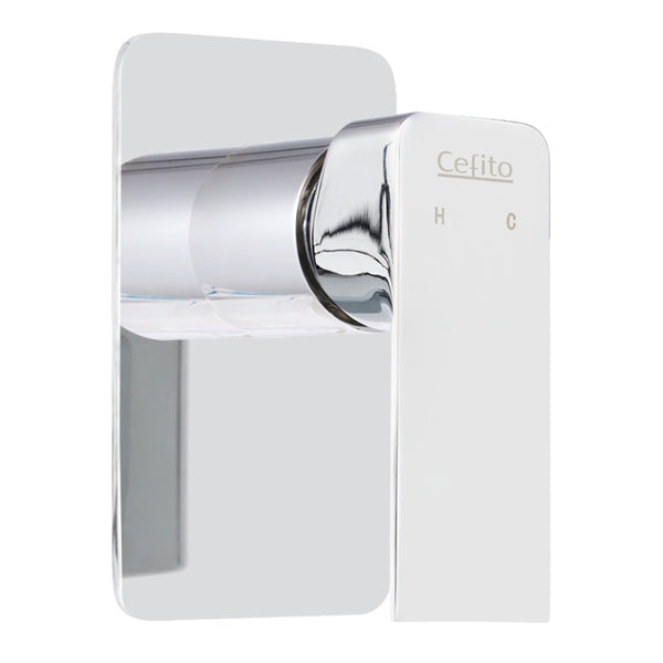 Cefito Shower Mixer Tap Wall Brass Hot Cold Basin Bathroom Chrome Bath Taps