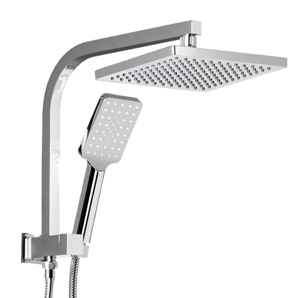 Cefito 8'' Rain Shower Head Set Handheld Square High Pressure Chrome Shower Heads & Combos