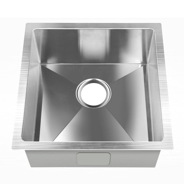 Cefito Kitchen Sink 44X44cm Stainless Steel Basin Single Bowl Silver Kitchen Sinks