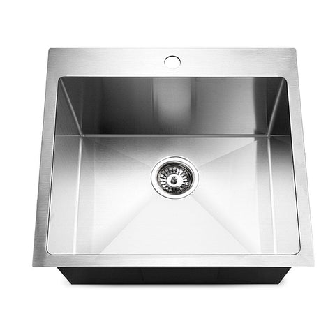 Cefito Kitchen Sink 53X50cm Stainless Steel Basin Single Bowl Silver Kitchen Sinks