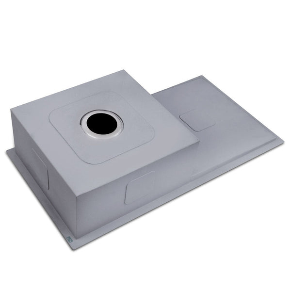 Cefito Kitchen Sink 87X45cm Stainless Steel Basin Single Bowl Silver Kitchen Sinks