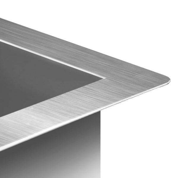 Cefito Kitchen Sink 87X45cm Stainless Steel Basin Single Bowl Silver Kitchen Sinks