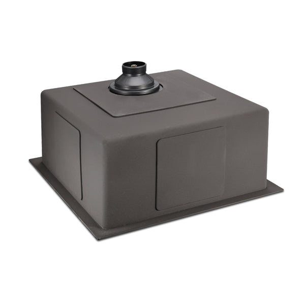 Cefito Kitchen Sink 51X45cm Stainless Steel Basin Single Bowl Black Kitchen Sinks