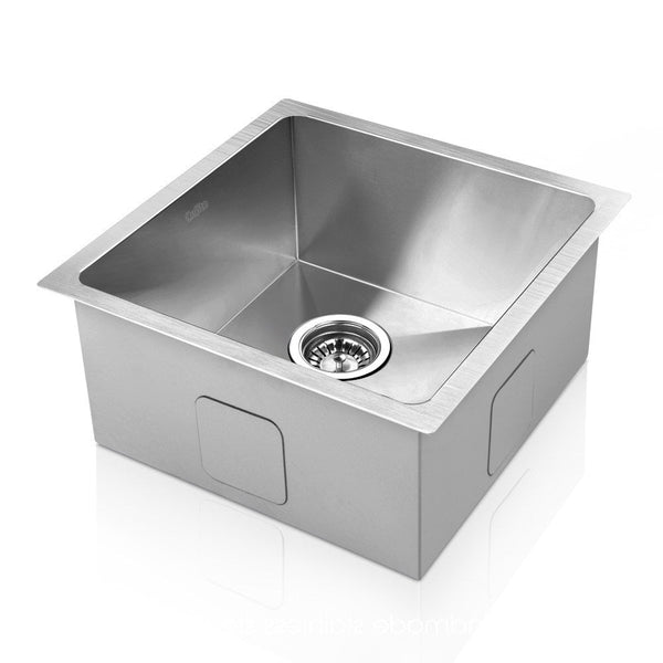 Cefito Kitchen Sink 36X36cm Stainless Steel Nano Basin Single Bowl Silver Kitchen Sinks