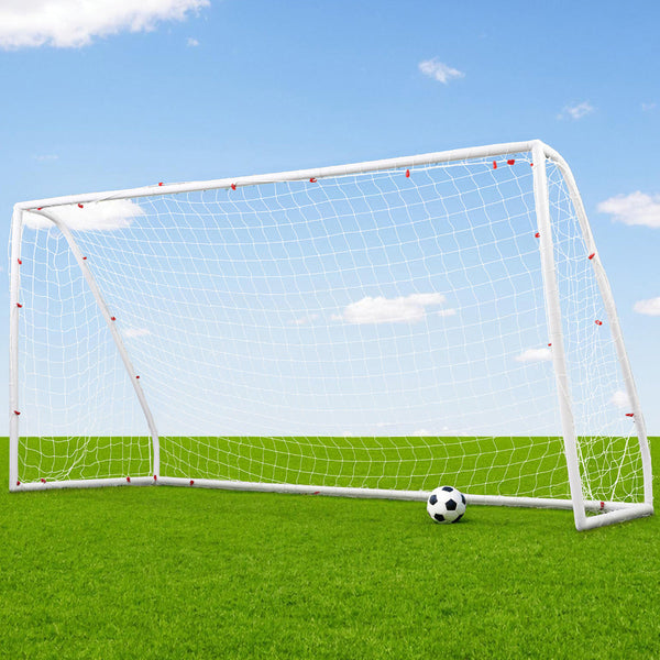 Everfit 12Ft Soccer Football Goal Net Upvc Frame With Pe Mesh Weatherproof Portable Goals For Backyard Training Competitive Play Soccer Goals
