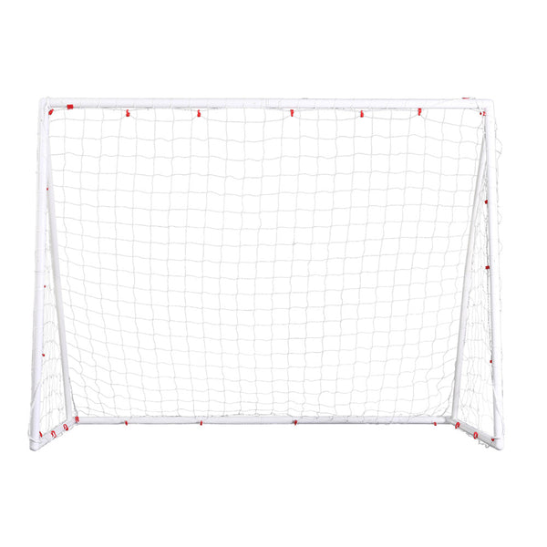 Everfit 8Ft Soccer Football Goal Net Upvc Frame With Pe Mesh Weatherproof Portable Goals For Backyard Training Competitive Play Soccer Goals