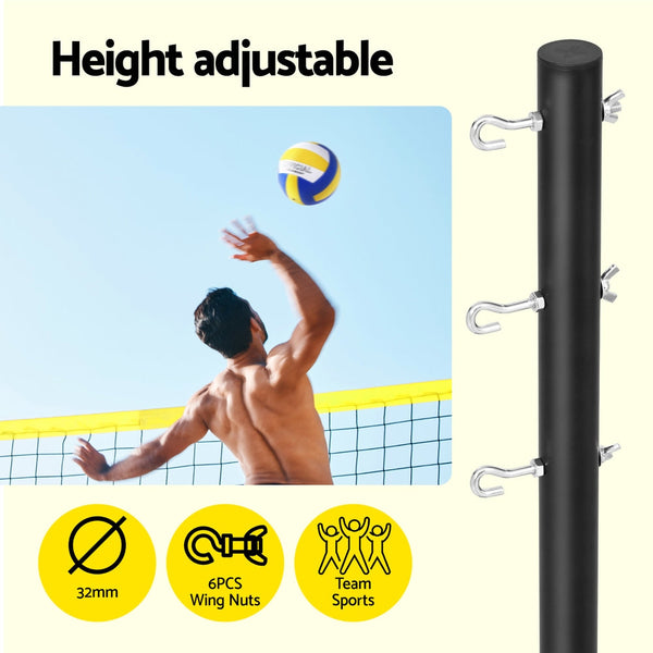 Everfit 9M Portable Net Set With Ball Boundary Lines Badminton Tennis Volleyball