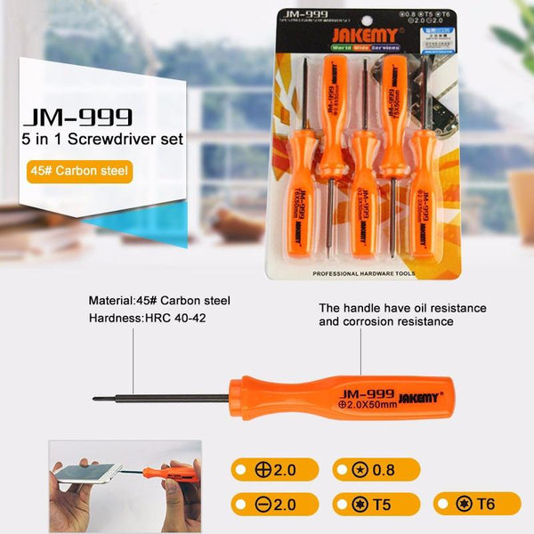 Five In One Precision Screwdriver Set For Repair And Opening Tasks Other Repair Kits & Tools