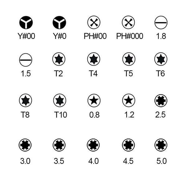 16 In Professional Screwdriver Repair Kit For Electronic Devices Screwdrivers