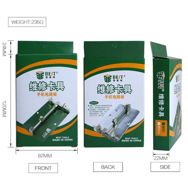 Stainless Steel Mobile Phone Pcb Repair Tool Holder With Adjustable Clips Mobile Phone Parts