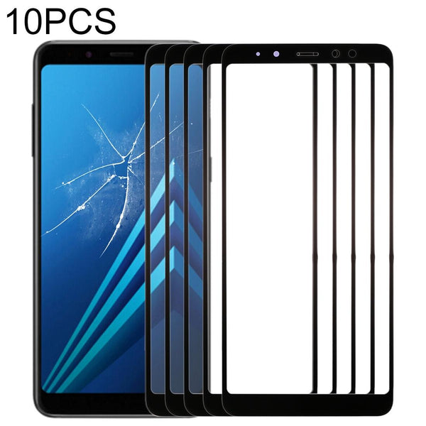 Ten Pack Front Glass Lens For Samsung Galaxy A8 2018 Replacement Parts Mobile Phone Parts