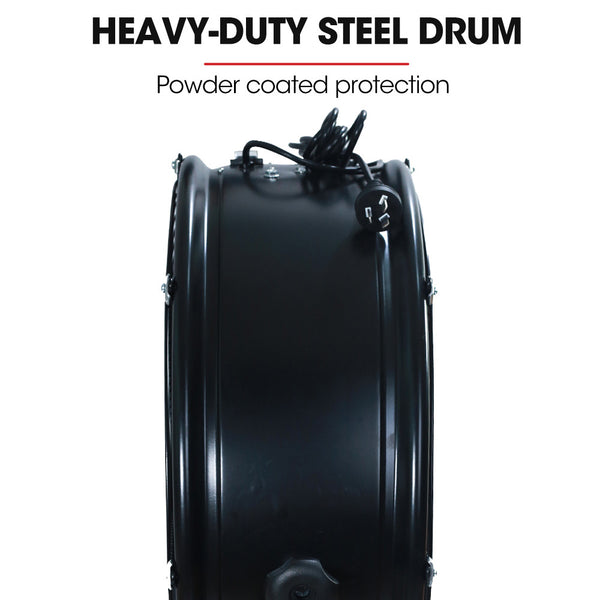 Baumr Ag Baumr Ag 24' 610Mm 260W Mobile Floor Drum Fan Tilting Large Commercial Heavy Duty Frame Eess Certified Portable Fans