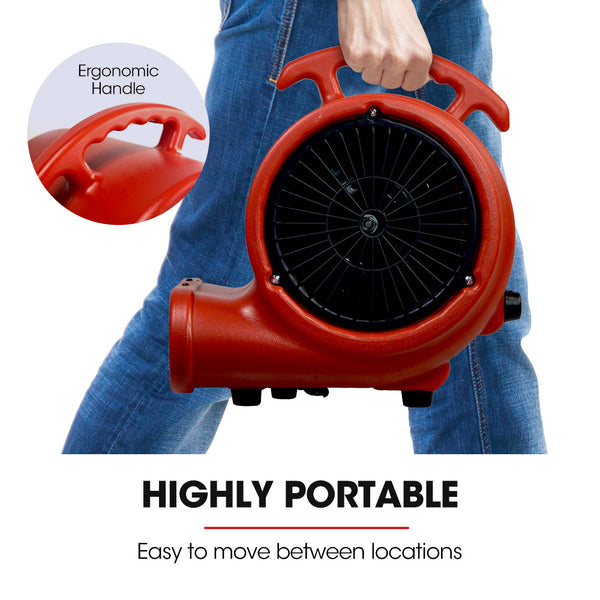 Baumr Ag 3 Speed Carpet Dryer Air Mover Blower Fan 700Cfm Sealed Copper Motor Poly Housing Blowers Air Movers & Dryers