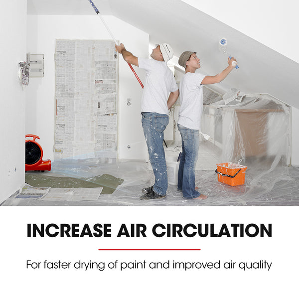 Baumr Ag Baumr Ag 3 Speed Carpet Dryer Air Mover Blower Fan 700Cfm Sealed Copper Motor Poly Housing Blowers Air Movers & Dryers