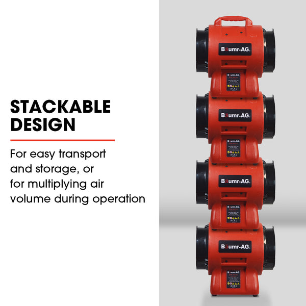 Baumr Ag Baumr Ag Baumrag 200 Millimeter 8 Inch Portable Axial Air Mover Blower Fan With 10 Meter Ventilation Blowers Air Movers & Dryers