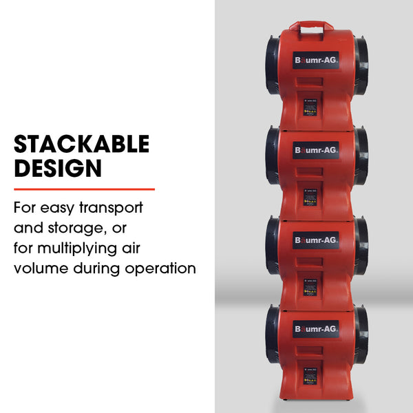 Baumr Ag Baumr Ag 300Mm (12 Inch) Portable Air Blower Mover Axial Ventilation Extraction Fan Exhaust Fans & Ventilators