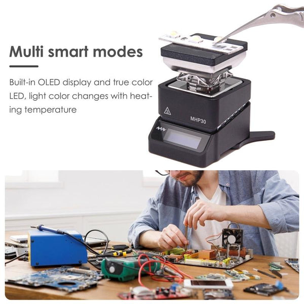 Miniware Mhp30 Pd Hot Plate Preheater For Efficient Heating Tasks Soldering & Rework Stations