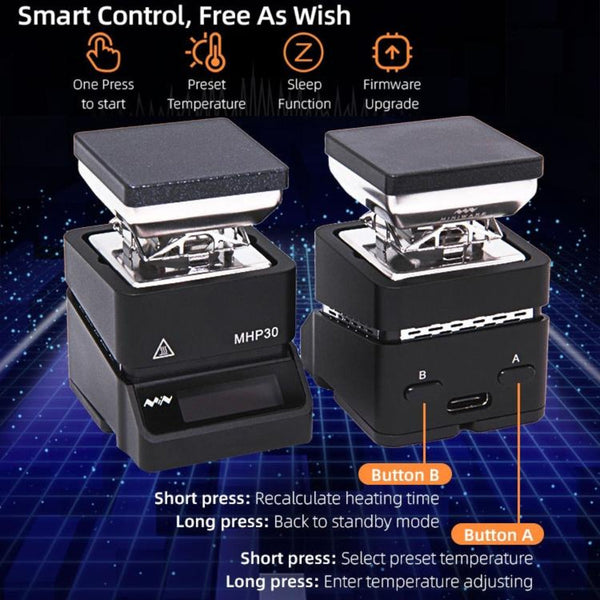 Miniware Mhp30 Pd Hot Plate Preheater For Efficient Heating Tasks Soldering & Rework Stations