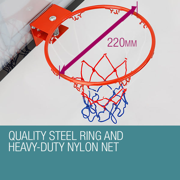 Dr. Dunk Dr.Dunk Indoor Mini Basketball Hoop Ring Backboard Kit Door Mounted Kid Set Basketball Backboards
