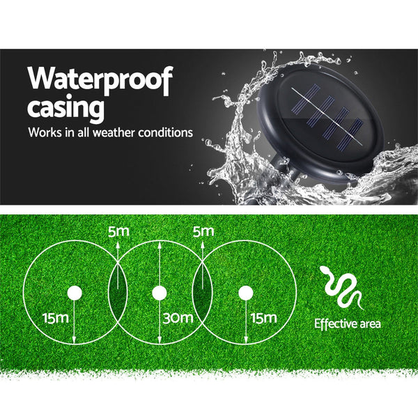Gardeon Snake Repeller 4X Ultrasonic Solar Powered Repellents & Deterrents