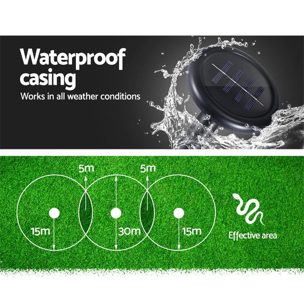 Gardeon Snake Repeller 8X Ultrasonic Solar Powered Repellents & Deterrents