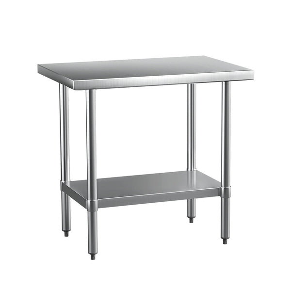Cefito Stainless Steel Kitchen Benches Work 910X610mm 430 Work Benches