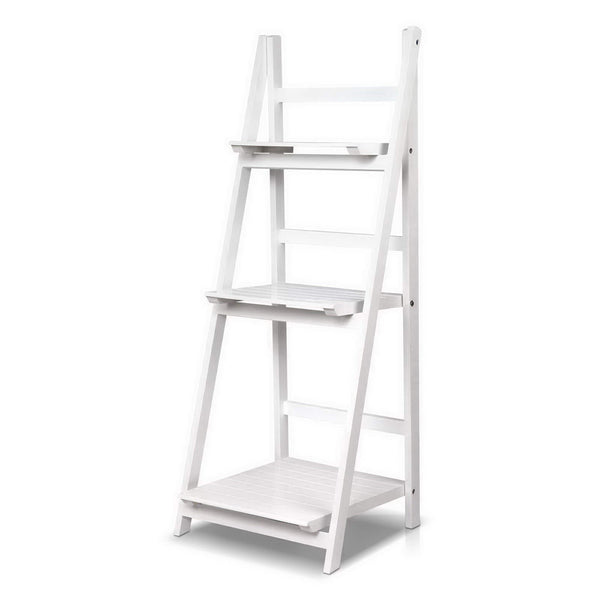 Artiss Bookshelf Corner Shelf 3 Tiers Zane White Bookshelves