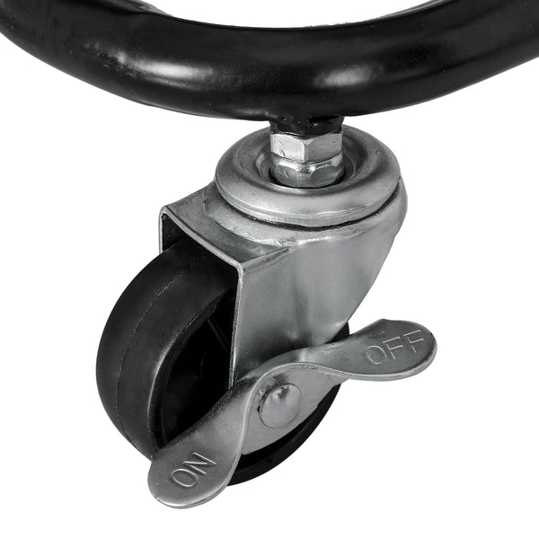 Artiss Storage Trolley Kitchen Cart 3 Tiers Rack Shelf Organiser Wheels Black Kitchen Carts