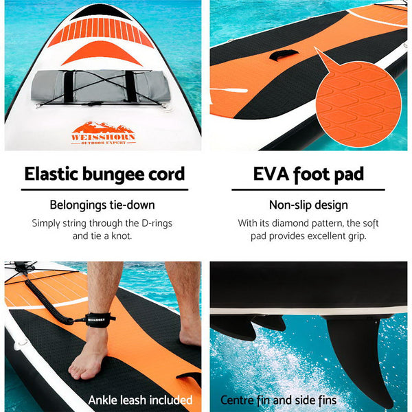 Weisshorn Stand Up Paddle Board 11Ft Inflatable Sup Surfboard Paddleboard Kayak Red Surfboards