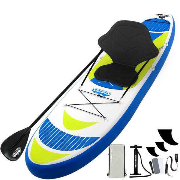Weisshorn Stand Up Paddle Board 11Ft Inflatable Sup Surfboard Paddleboard Kayak Yellow Surfboards