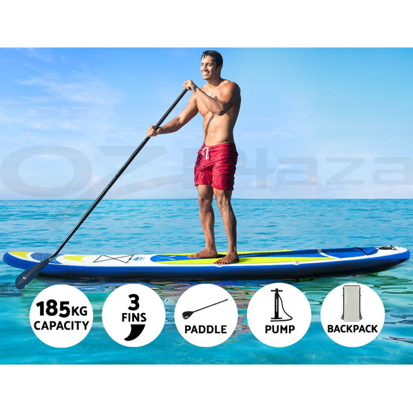 Weisshorn Stand Up Paddle Board 11Ft Inflatable Sup Surfboard Paddleboard Kayak Yellow Surfboards