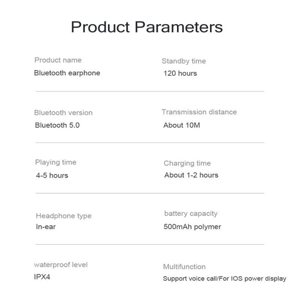 5D Stereo T And G Tg905 True Wireless Bluetooth Earphones With Led Display Wired Earphones