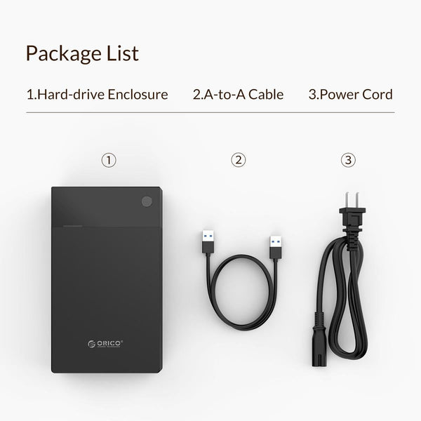 Three Point Five Inch Hard Drive Enclosure For Computers And Tablets Drive Enclosures & Docks