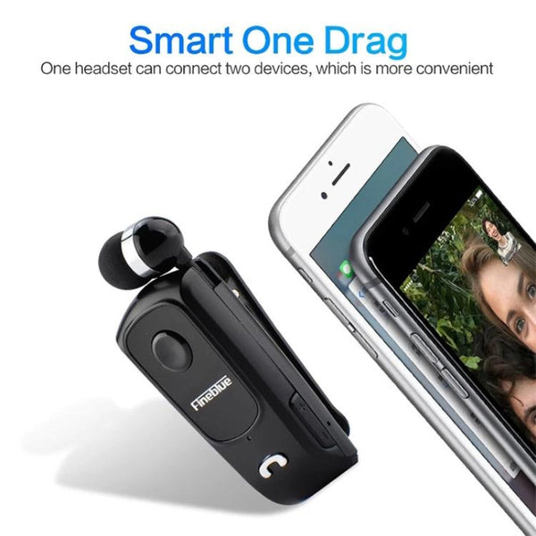 Retractable Bluetooth Headset With Caller Vibration Reminder Headsets