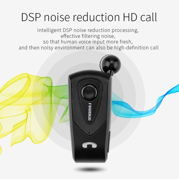 Retractable Bluetooth Headset With Caller Reminder And Anti Theft Vibration Headsets