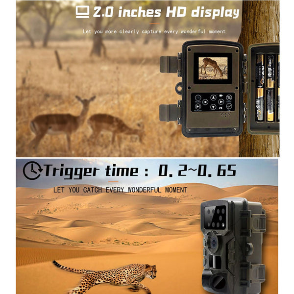 1080P Wildlife Camera With Night Vision For Outdoor Tracking Digital Cameras
