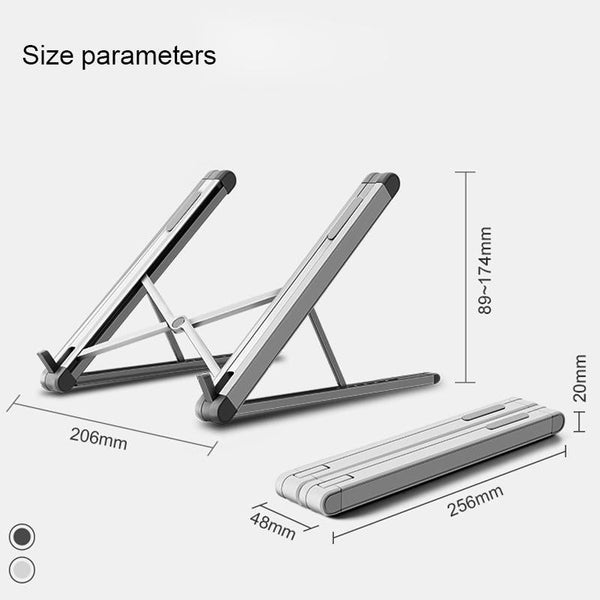 Foldable Aluminium Laptop Stand For Universal Compatibility And Ergonomic Use Stands Holders & Car Mounts