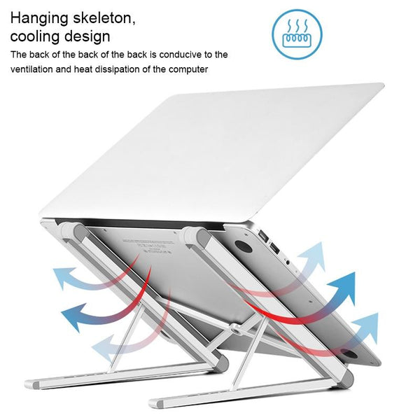 Foldable Aluminium Laptop Stand For Universal Compatibility And Ergonomic Use Stands Holders & Car Mounts