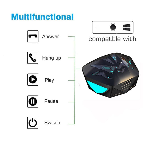 Waterproof Wireless 9D Stereo With Led Charging Box For Portable Audio Headphones